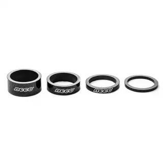 Проставочное кольцо 3 мм, NECO, СS3503, КАРБОН для 1-1/8", черное