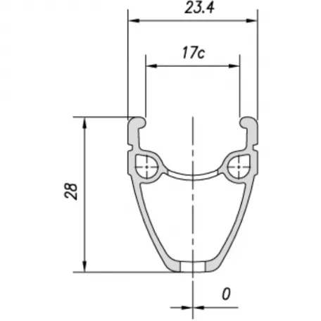 Обод MACH1 "TOURING" 700C" (622x17C) 36H, FV, черный