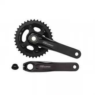 Система Shimano Deore, FC-M6000-2, 170мм, ин.вал, 10ск, 38/28T без каретки черн