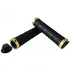 Грипсы Favorit, DY-N169BK, длина 130 мм, чёрные, золотые фиксаторы