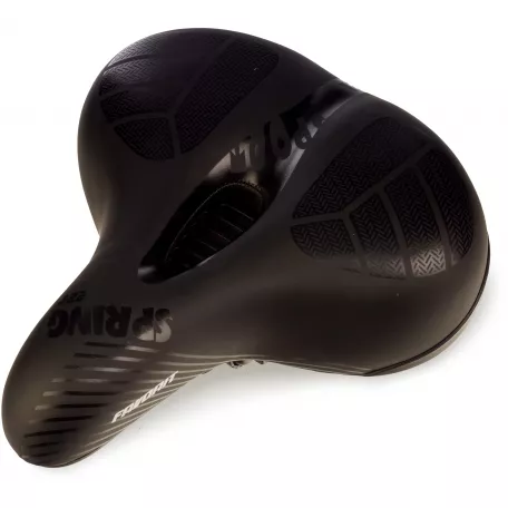 Седло SD-69AZ42-01, комфорт с пружинами, 250x215 мм, чёрное