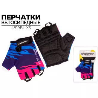 Перчатки детские FAVORIT лайкра,  XS, цвет синий, красный