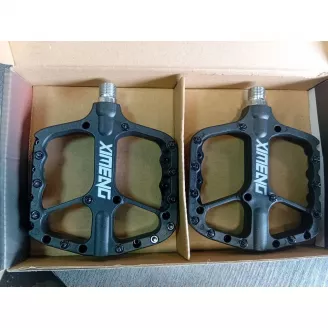 Педали NL24-BK, AL, MTB, ось 9/16", 3 прома, чёрные