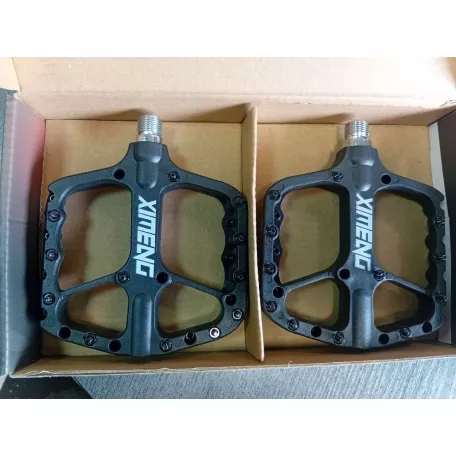 Педали NL24-BK, AL, MTB, ось 9/16", 3 прома, чёрные