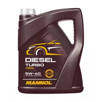 Масло моторное MANNOL Diesel Turbo 7904 5W-40 CI-4 / SN, 5л.