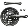 Шатуны NECO NSA-3002 24/34/42T, алюм, 170мм, чёрный