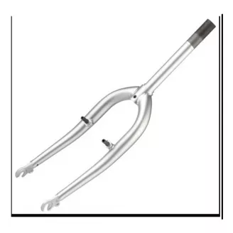 Вилка 20" стальная 1 1/8" безрезьбовая V-brake, шток 190 мм, белая