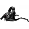 Манетка/тормозная ручка совм. с Shimano, 3 ск, черная, трос