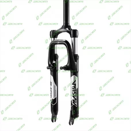 Вилка 24" ZOOM 386, 1-1/8" AHEAD, V/D, шток 200 мм, чёрная