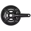 Система Shimano MT210, 2x9 ск, 46/30t, 175 мм, инт. вал., 46/30, с защитой., цвет черный