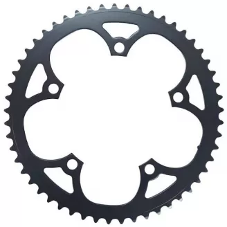 Звезда передняя 53Т, PCD 130 мм, черная, сталь