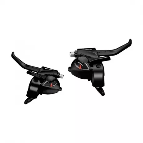 Манетки/тормозные ручки Shimano Tourney, ST-EF41, 3х7 ск, черн., тросы