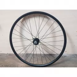 Колесо 29, заднее, обод черный DC21-2, втулка черн QR, 6b, трещ., спицы черн. сталь