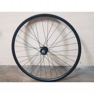 Колесо 29, заднее, обод черный DC21-2, втулка черн QR, 6b, трещ., спицы черн. сталь