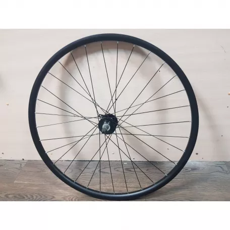 Колесо 29, заднее, обод черный DC21-2, втулка черн QR, 6b, трещ., спицы черн. сталь