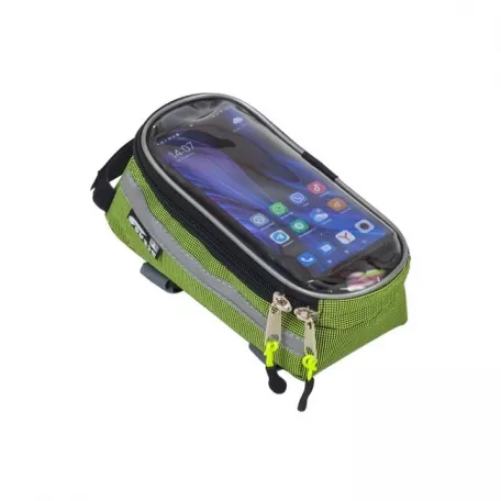 Сумка на раму Мастер (Course), для телефона, цвет зелёный