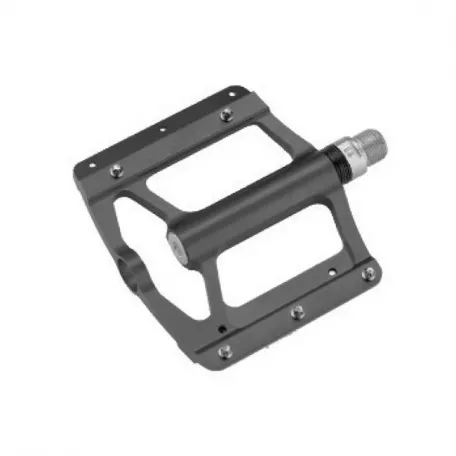 Педали KW-P709, ось 9/16", Al., 3 прома, черные