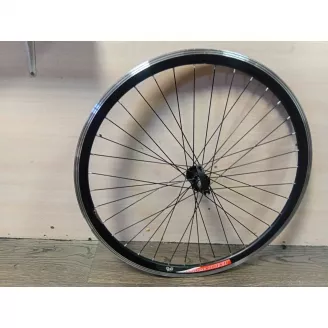 Колесо 26, переднее, обод черн Jindonhao, втулка Al, черн, QR, спицы сталь