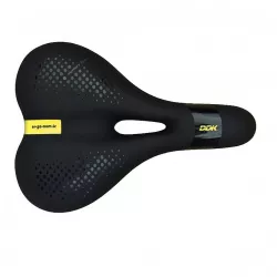 Седло DDK D391MF, MTB, цвет черно-серый, желтый