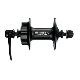 Втулка передняя Shimano Alivio, HB-M475, 36 отв, 6-болт, QR , черная