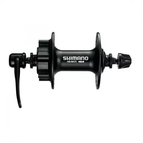Втулка передняя Shimano Alivio, HB-M475, 36 отв, 6-болт, QR , черная