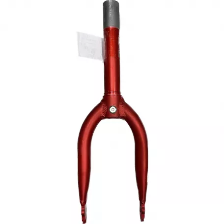 Вилка 12" 1 1/8", безрезьбовая, красная, алюминиевая