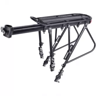 Багажник DEEMOUNT, 041A, 26-28", подседел , 2 креп., черный