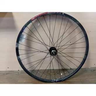 Колесо 29, заднее, обод черный YKL-D24, втулка чёрная SF-A210RB, 6b, пром., гайки, спицы сталь