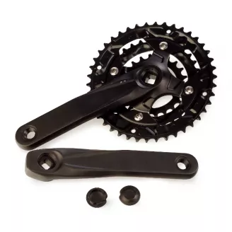 Шатуны SMWY, SM-J310-170BK, 22/32/42, Al, 3x10sp, чёрн. 170 мм