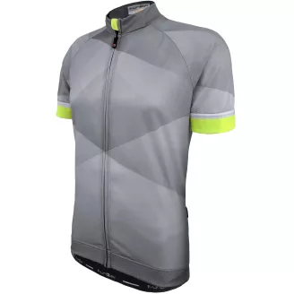 Велофутболка J-848 Piacenza Grey/Yellow Men Pro SS Jersey S серо-неоново желтая FUNKIER