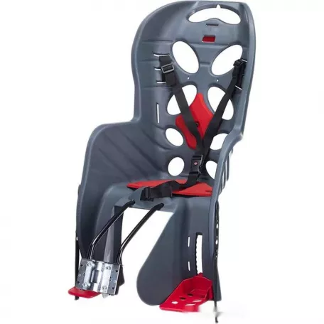 Кресло велосипедное детское HTP FRAACH T на раму, цвет серый