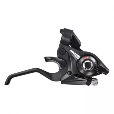 Манетка/тормозная ручка совм. с Shimano, 7 ск, черная, трос