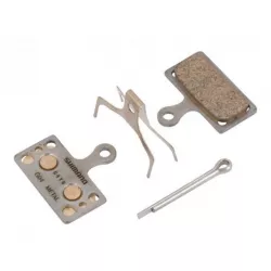 Торм. колодки Shimano, для диск т., G04S, метал, пара, с пружин, с шплинтом