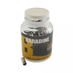 Наконечник оплётки троса тормоза BARADINE CAPBA01 (100 шт, серебристый)
