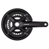 Система Shimano MT210, 2x9 ск, 46/30t, 170 мм, инт. вал., 46/30, с защитой., цвет черный