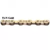 Цепь 9 скоростей, YBN SLA-H9 Ti-N Gold, 116 звеньев, с замком