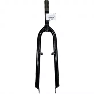 Вилка 26" 1-1/8"x155мм резьб., V-brake, сталь, чёрн.