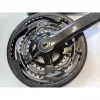 Шатуны Favorit, JH-P202-1, сталь, 48/38/28T 170мм, черный