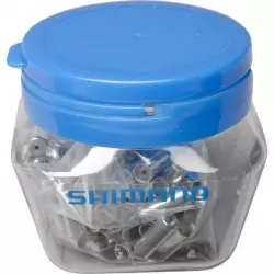 Наконечник оплётки тормоза Shimano метал. 5 мм внутр., 6 мм внешн. (200 шт)