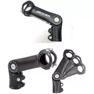 Вынос руля ZOOM TDS-D269-8(ISO-P) регулир. на 1-1/8", 25, 4 мм руль, (L-110, 0°~90°, чёрный)
