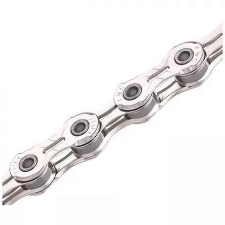 Цепь 11 скоростей, KMC X11EL, 118 звеньев, с замком, серебристая