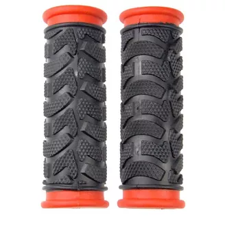 Грипсы Haiwei HW145295, длина 92 мм, цвет чёрный, красный