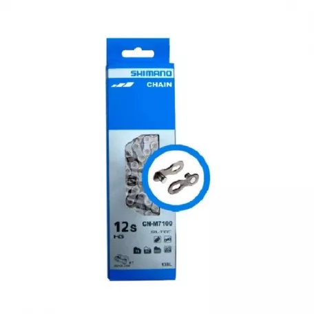 Цепь 12 скоростей, Shimano SLX, M7100, 12ск, 126 зв., с замком