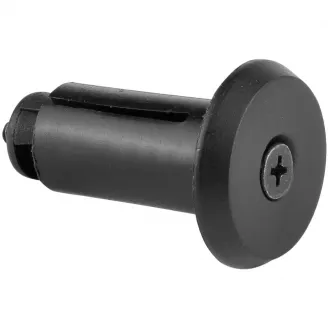 Заглушка в руль HL-08, посадочный диаметр 17.6мм, чёрн.