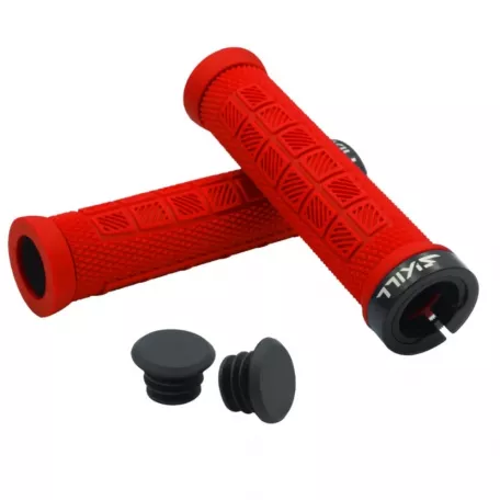 Грипсы SKILL TOWER 130мм, цвет красный
