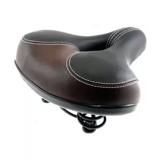 Седло HW 140056 , замок, широкое, чёрно-коричн.