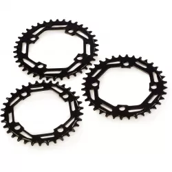 Звезда передняя SMWY, Narrow Wide, 34T, 4 отв, 104 pcd, сталь, чёрн.