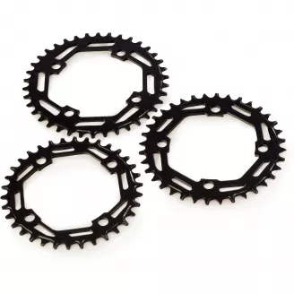 Звезда передняя SMWY, Narrow Wide, 34T, 4 отв, 104 pcd, сталь, чёрн.