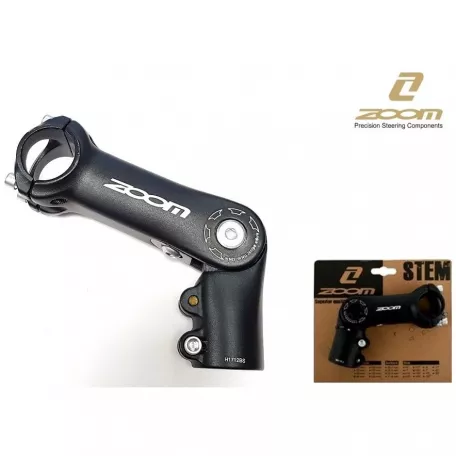 Вынос руля ZOOM TDS-D269-8FOV регулир. на 1-1/8", 31, 8 мм руль, (L-90, 0°~90°, чёрный матовый)