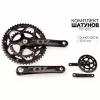 Шатуны PROWHEEL OUNCE-521C-N, 172.5 мм, без звёзд, 110 PCD, черные
